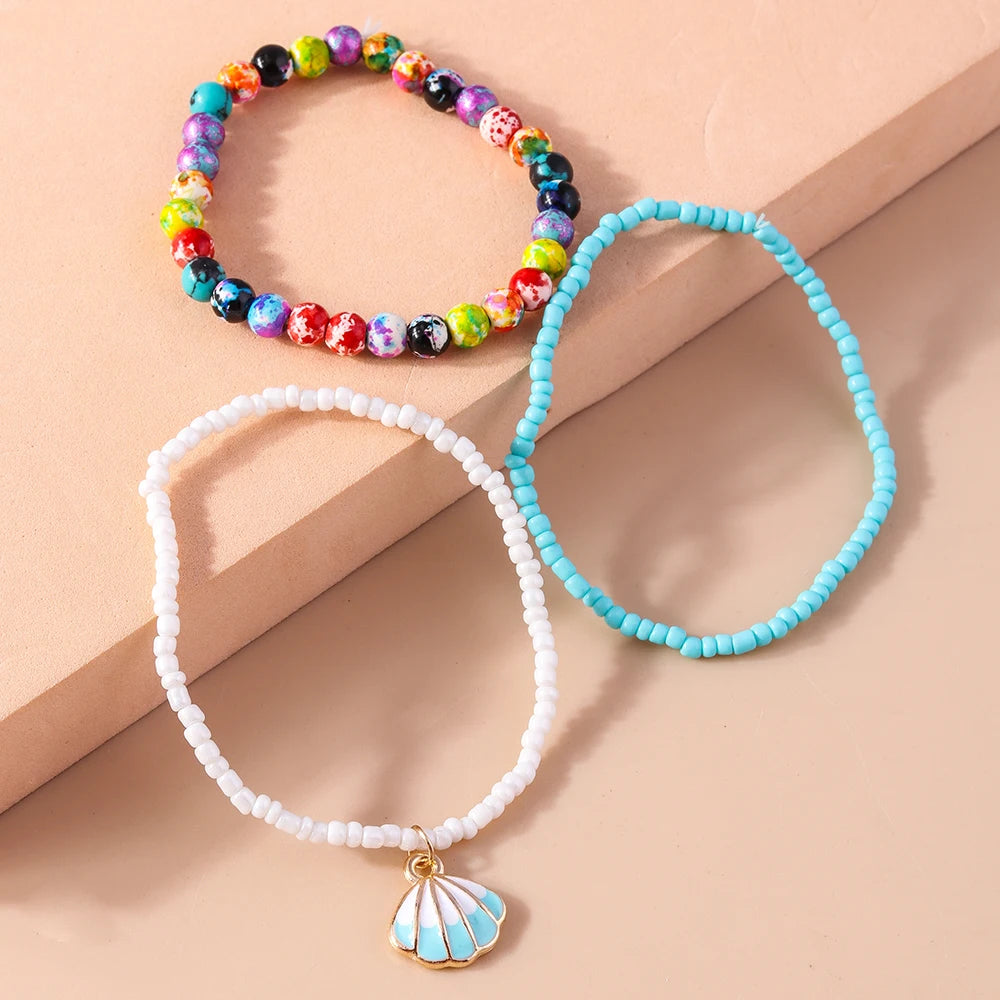 Sunny Charm Bracelet 3pc Set - 8 variants - Hello Baabs LLC 