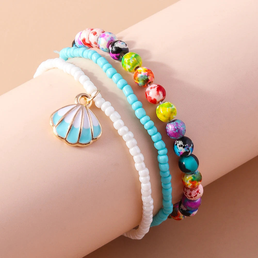 Sunny Charm Bracelet 3pc Set - 8 variants - Hello Baabs LLC 