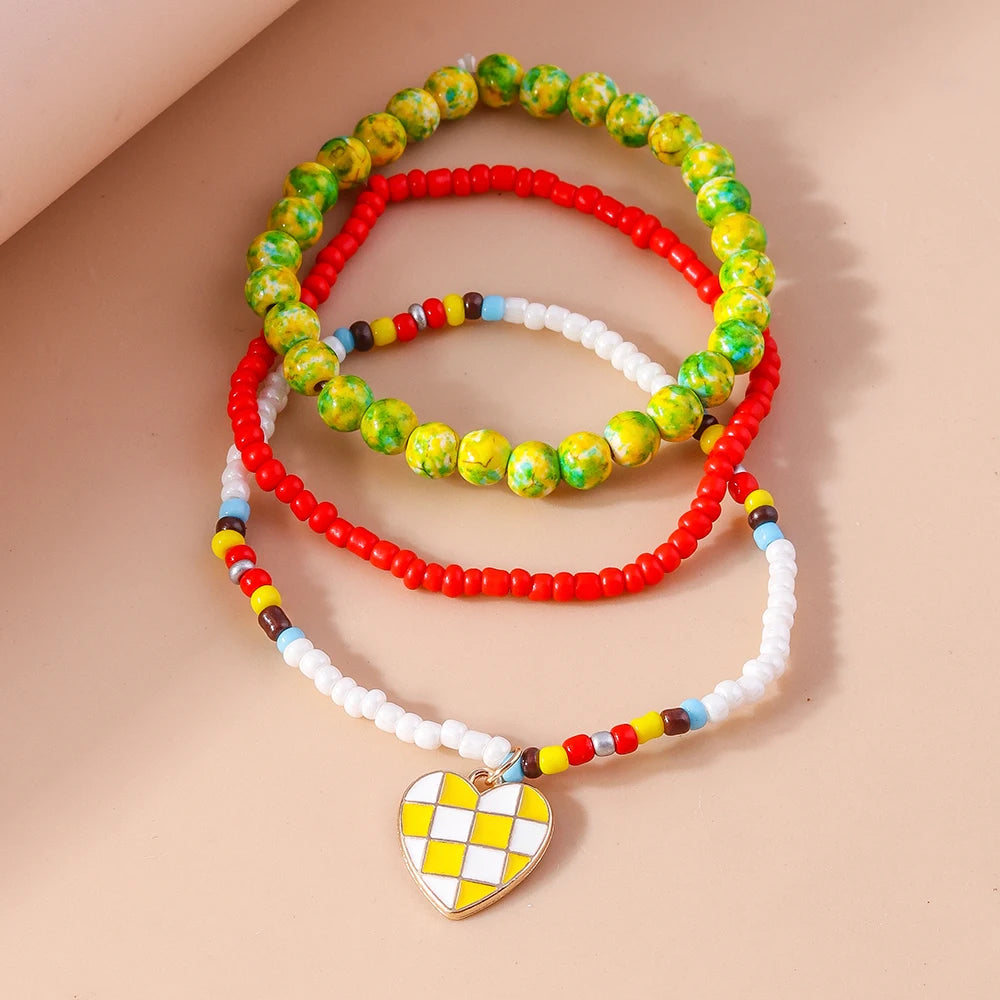 Sunny Charm Bracelet 3pc Set - 8 variants - Hello Baabs LLC 