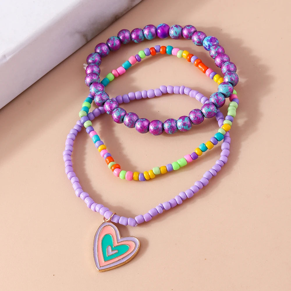 Sunny Charm Bracelet 3pc Set - 8 variants - Hello Baabs LLC 
