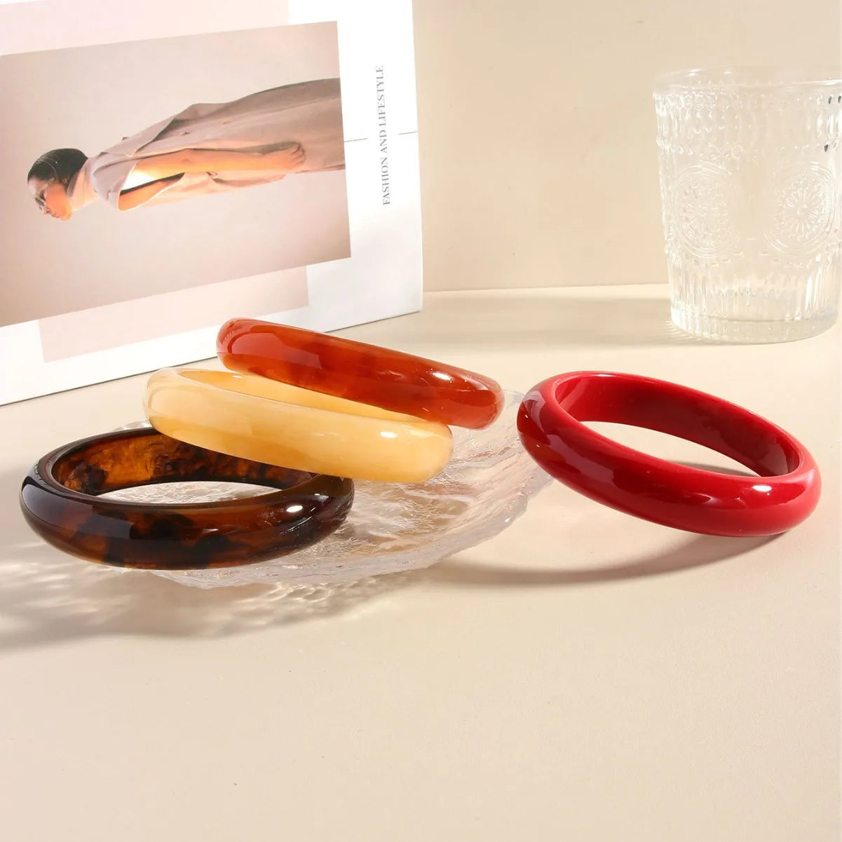 Sunset Bangle (2.64" diameter) - 4 colors - Hello Baabs LLC 