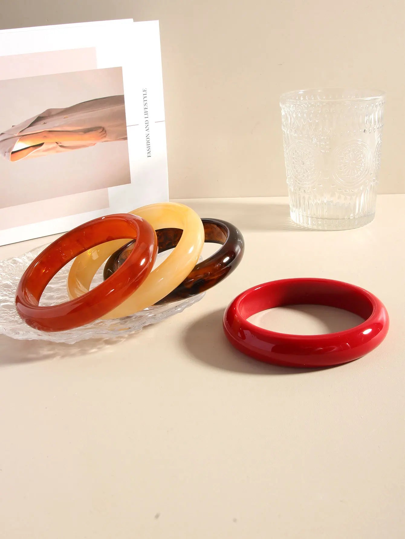 Sunset Bangle (2.64" diameter) - 4 colors - Hello Baabs LLC 