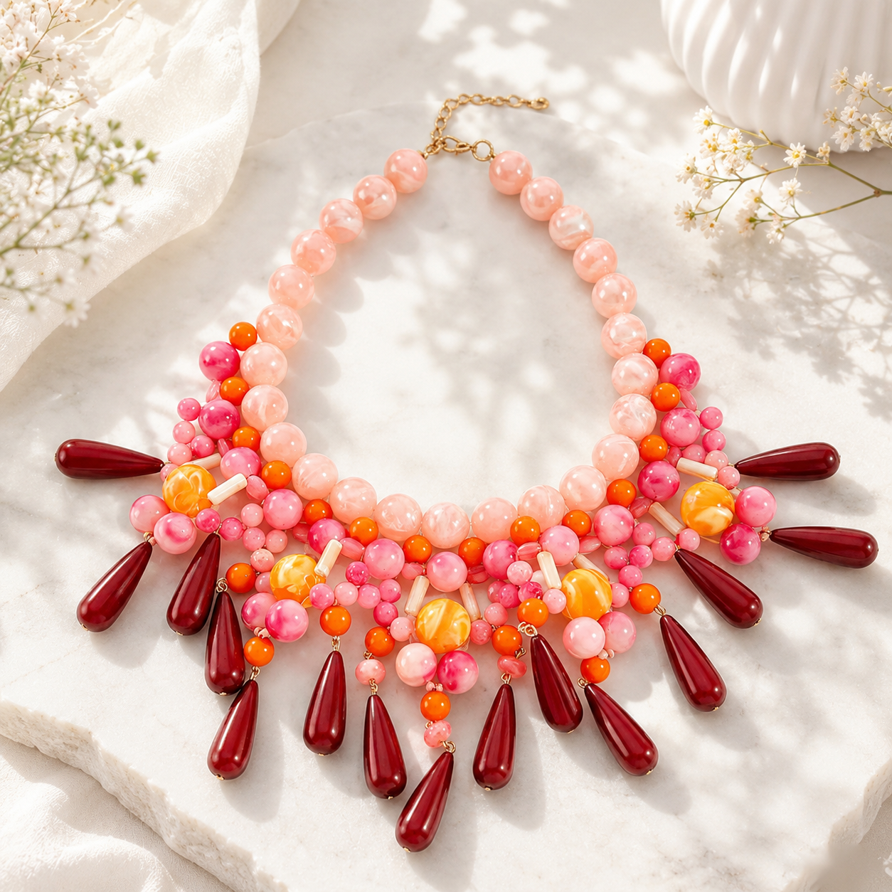Sunset Palms Necklace - Hello Baabs