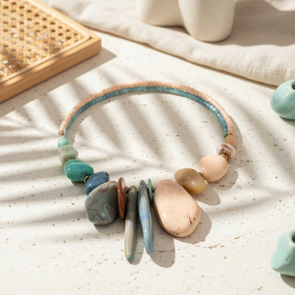 Sunstone Drift Necklace - 2 colors - Hello Baabs