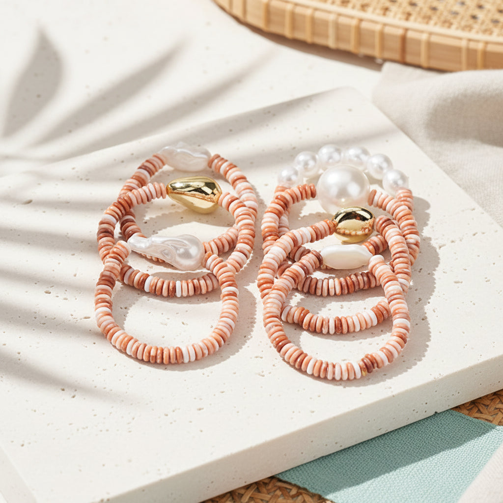 Suntrail Beaded Stack Bracelet Set - Hello Baabs