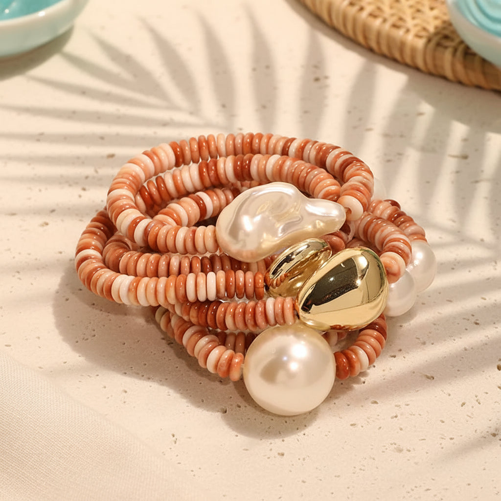 Suntrail Beaded Stack Bracelet Set - Hello Baabs