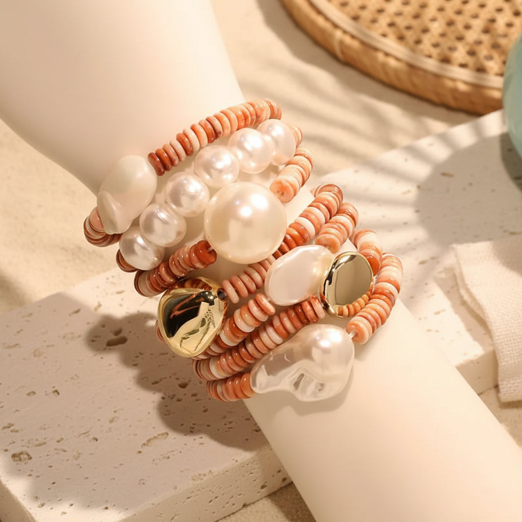 Suntrail Beaded Stack Bracelet Set - Hello Baabs