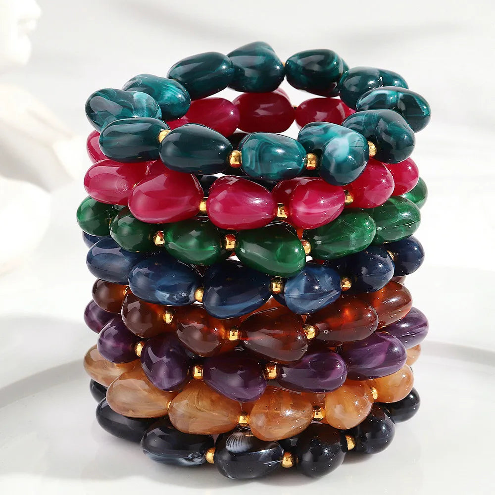 Sweet Talk Heart Stretch Bracelet - 8 colors - Hello Baabs