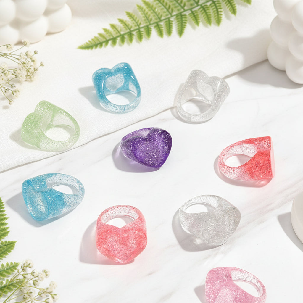 Sweetheart Spark Ring (size 7) - 6 colors - Hello Baabs