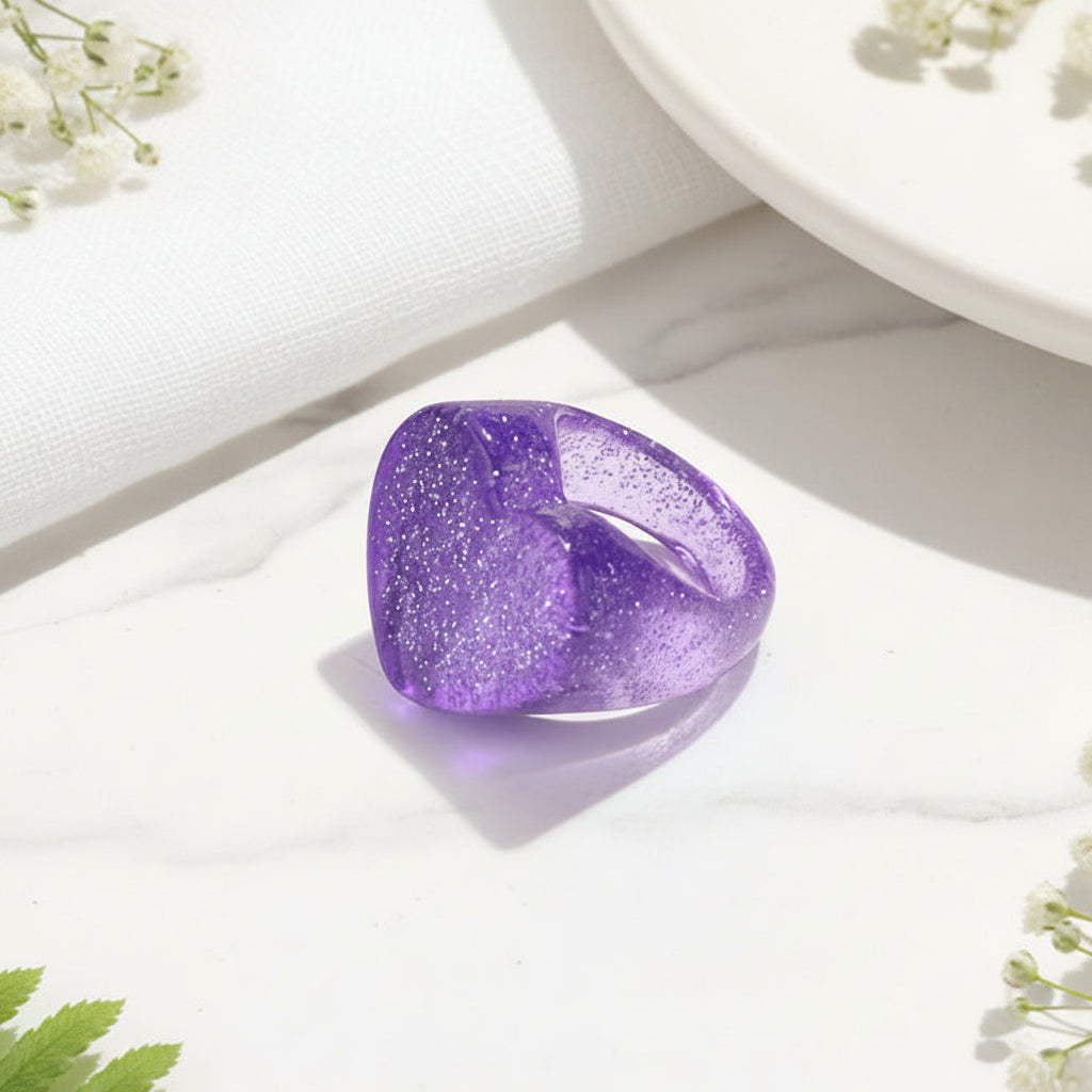 Sweetheart Spark Ring (size 7) - 6 colors - Hello Baabs