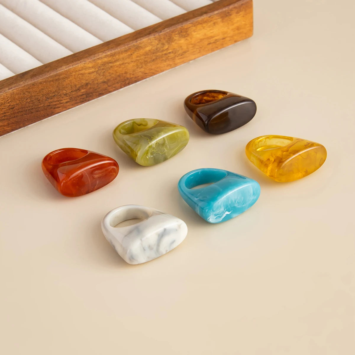 Terra Tone Ring (size 6) - 6 colors - Hello Baabs LLC 