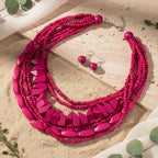 The Layered Nomad Necklace & Earrings Set - 8 colors - Hello Baabs