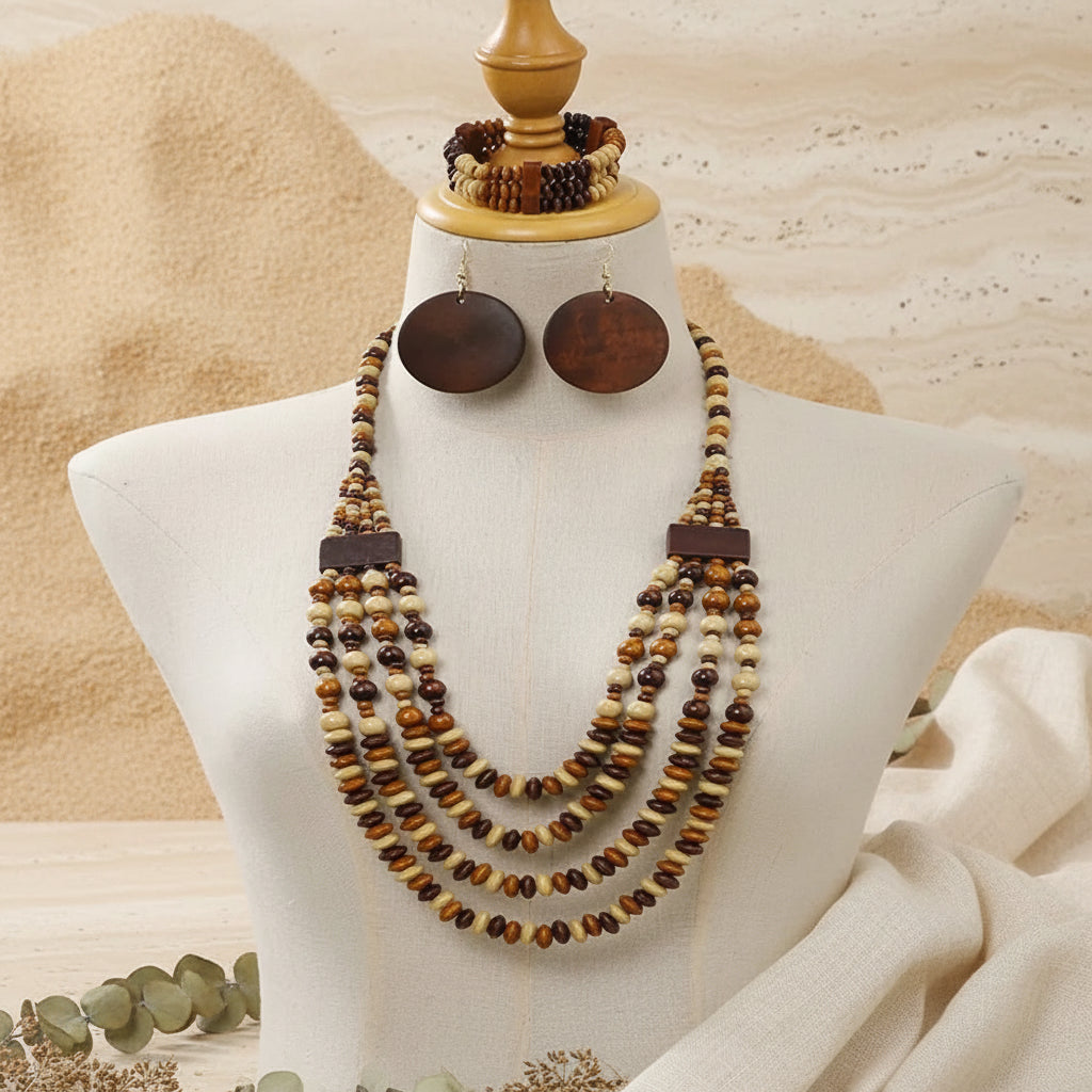 Three Ways to Wow Necklace, Earrings, & Bracelet Set - 4 colors - Hello Baabs
