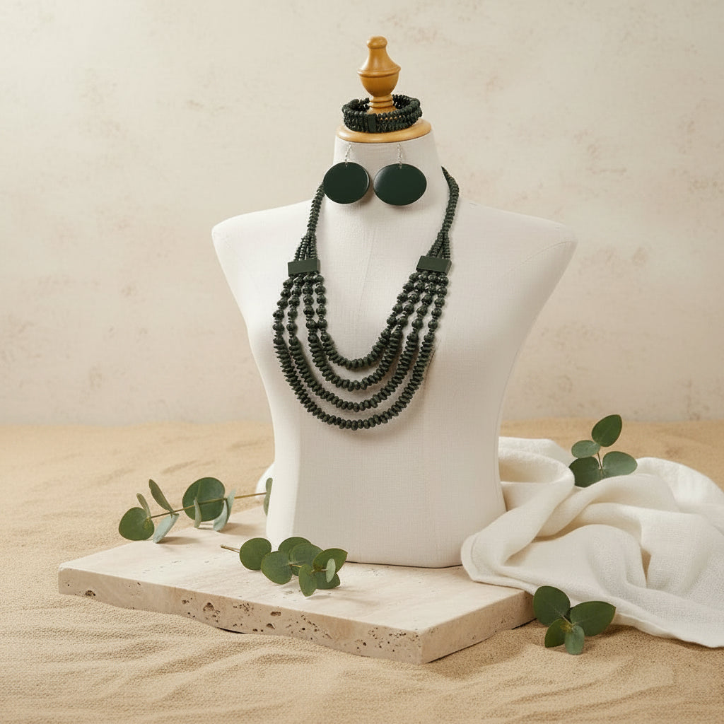 Three Ways to Wow Necklace, Earrings, & Bracelet Set - 4 colors - Hello Baabs