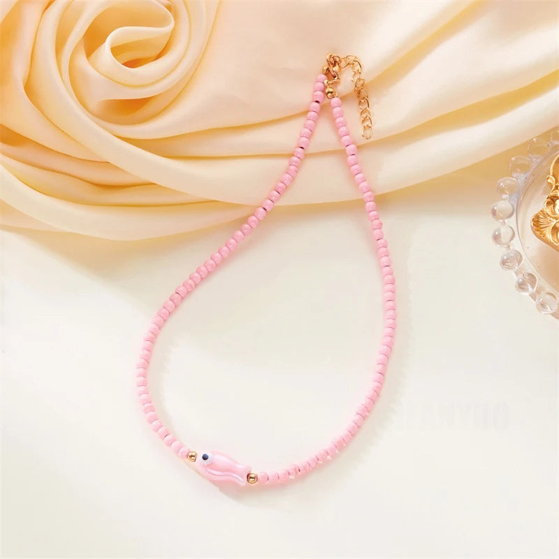 Tidal Treasures Necklace - 5 colors - Hello Baabs LLC 