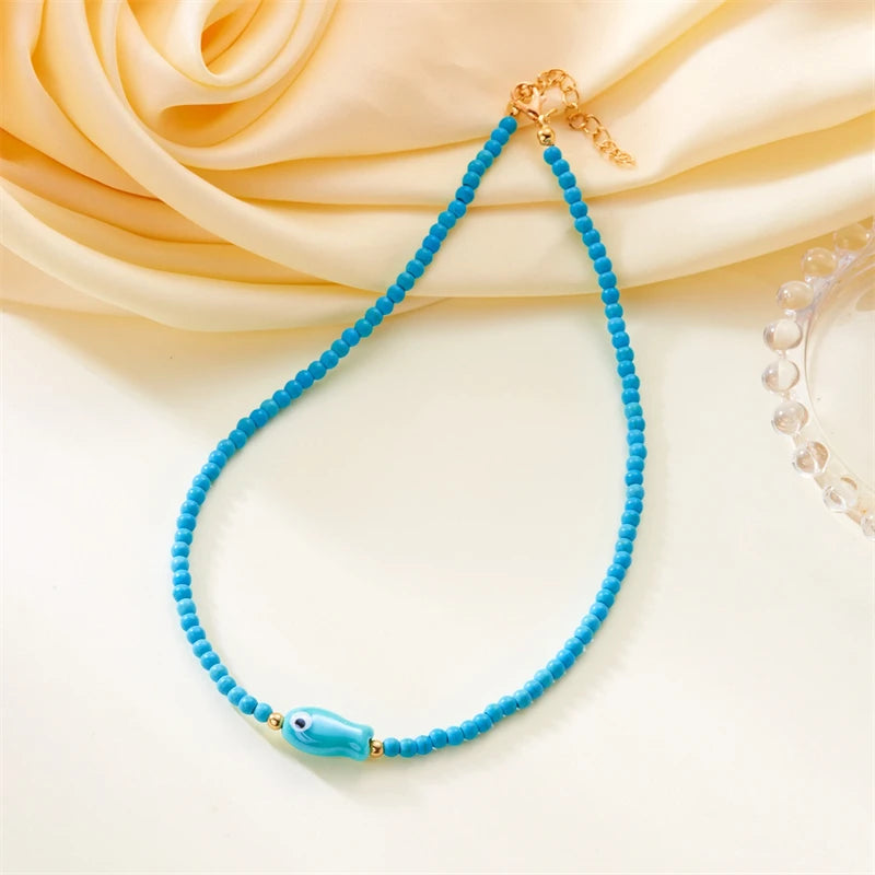 Tidal Treasures Necklace - 5 colors - Hello Baabs LLC 