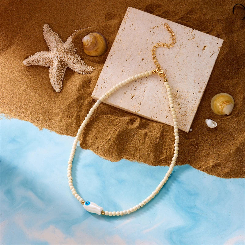 Tidal Treasures Necklace - 5 colors - Hello Baabs LLC 