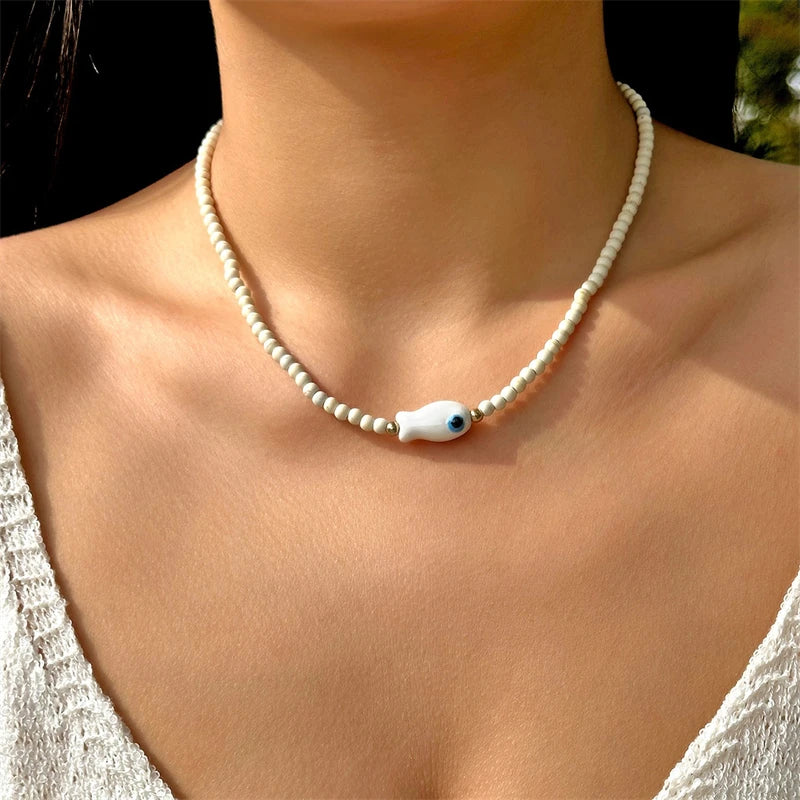 Tidal Treasures Necklace - 5 colors - Hello Baabs LLC 