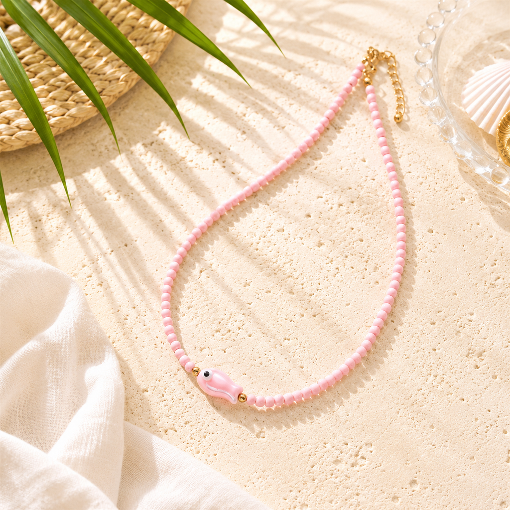 Tidal Treasures Necklace - 5 colors - Hello Baabs LLC 