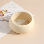 Timber Luxe Wide Wooden Bangle (2.72" diameter) - 4 colors - Hello Baabs LLC 