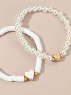 Tiny Hearts 5pc Bracelet Set - 5 colors - Hello Baabs LLC 