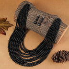 Tribal Rhythm Necklace & Earrings Set - 2 colors - hello baabs 