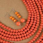 Tribal Rhythm Necklace & Earrings Set - 2 colors - hello baabs 