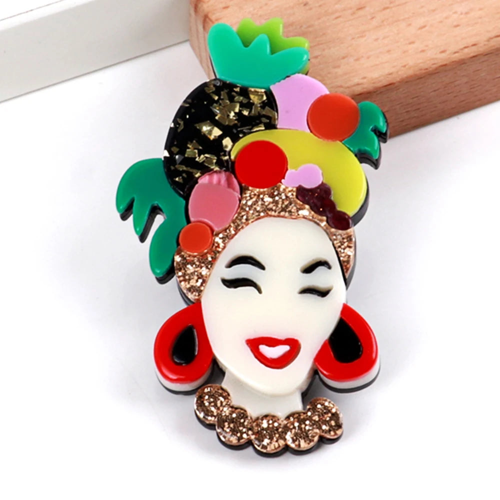 Tropical Reign Brooch - Hello Baabs