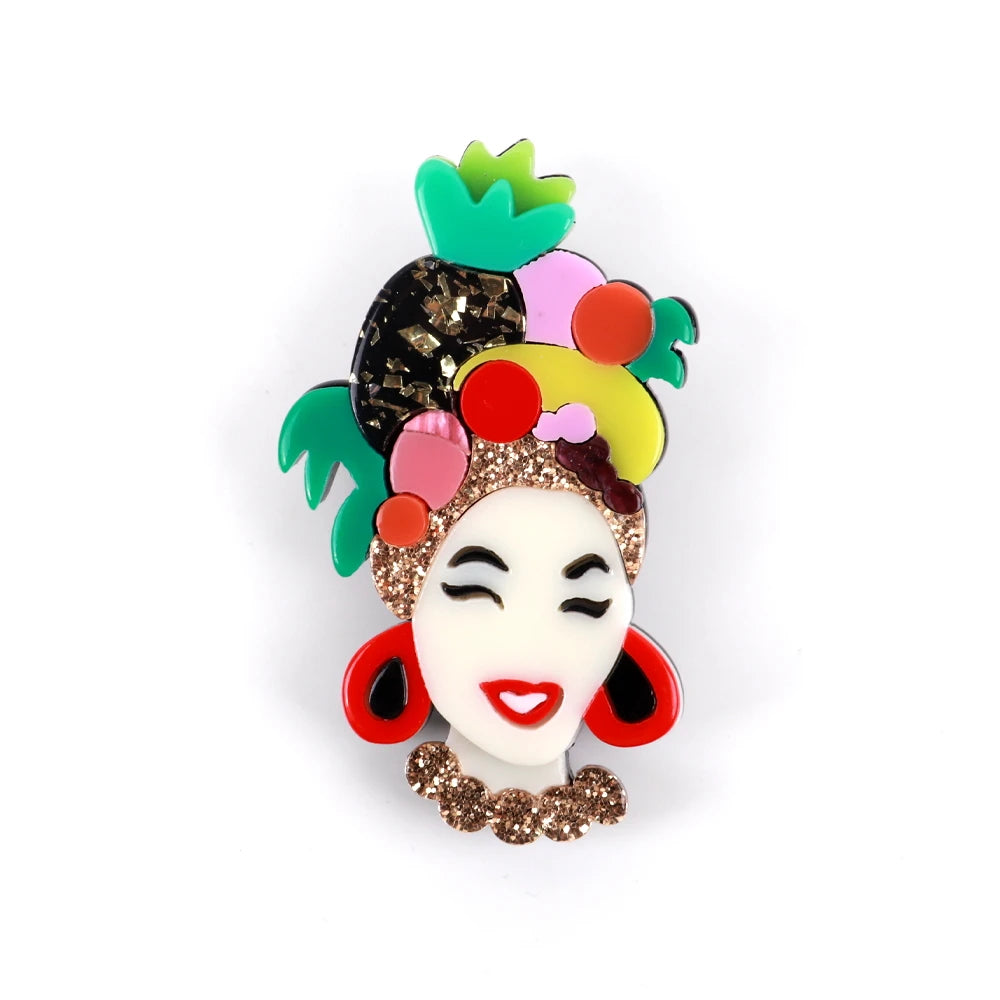 Tropical Reign Brooch - Hello Baabs