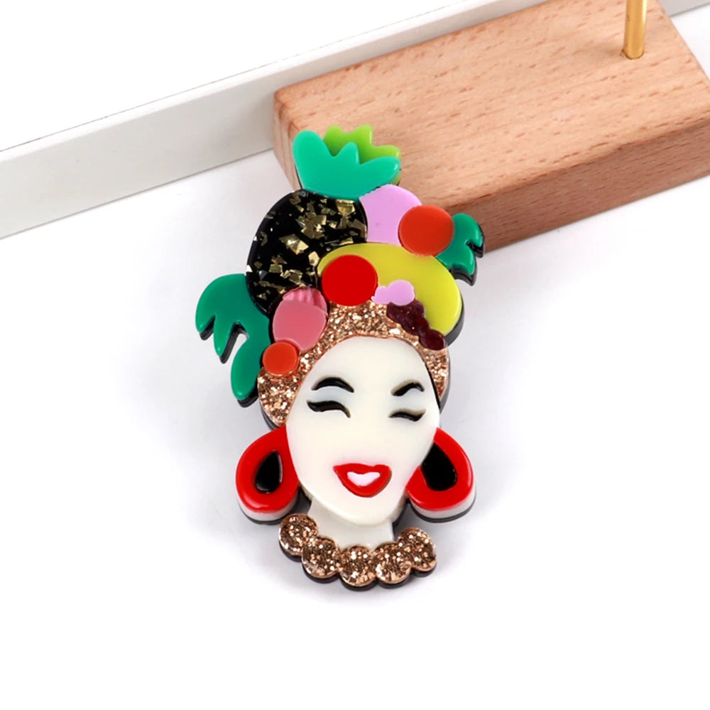 Tropical Reign Brooch - Hello Baabs