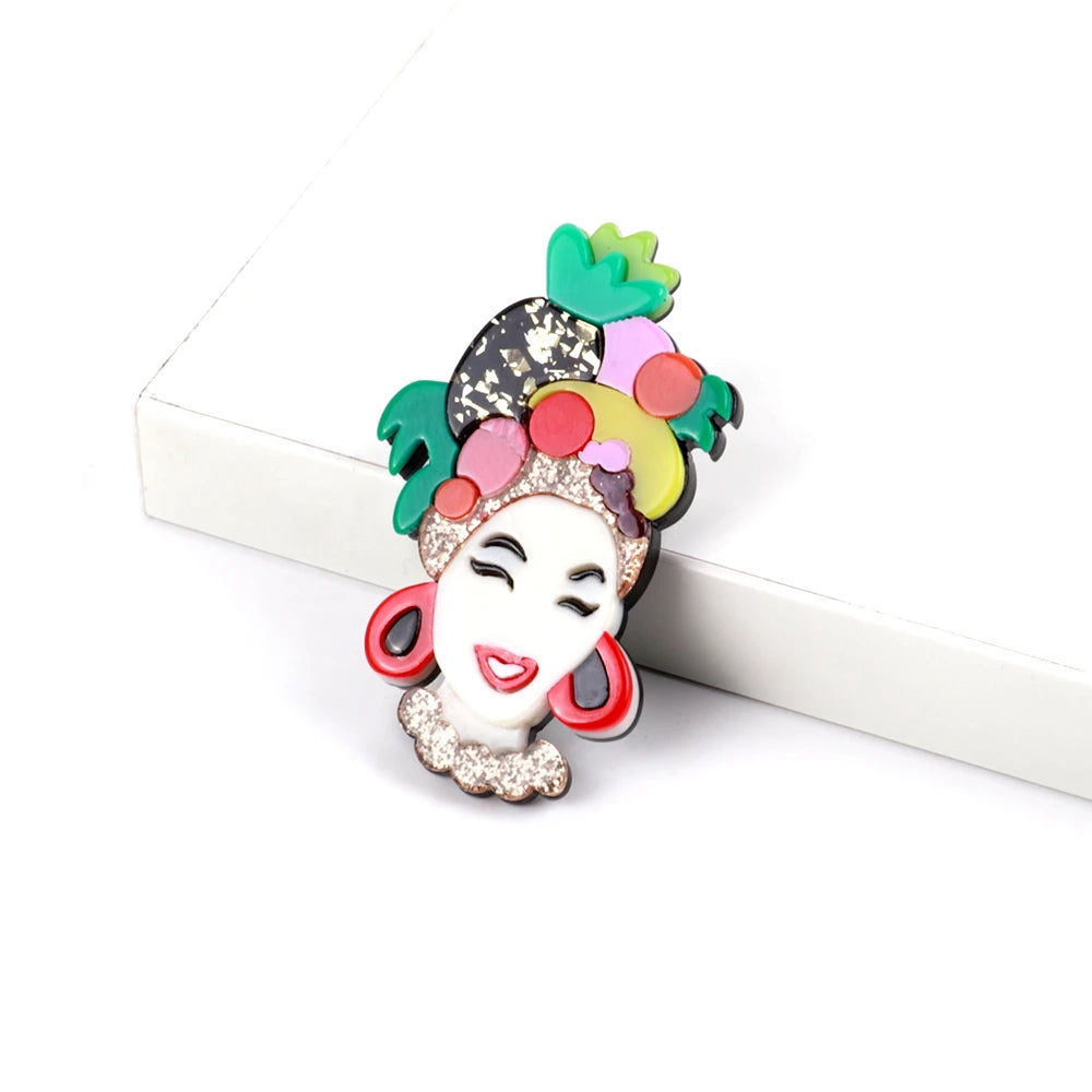 Tropical Reign Brooch - Hello Baabs