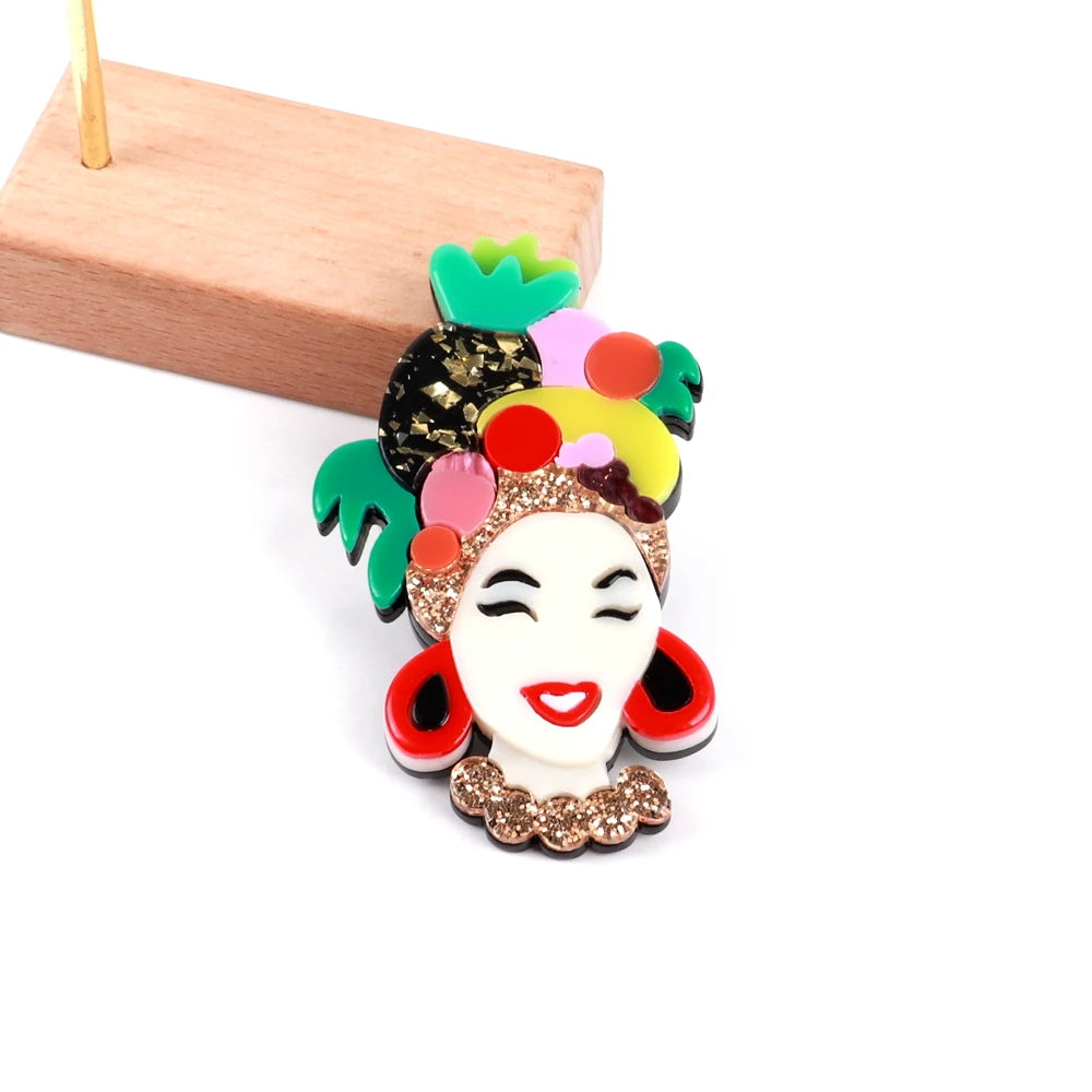Tropical Reign Brooch - Hello Baabs