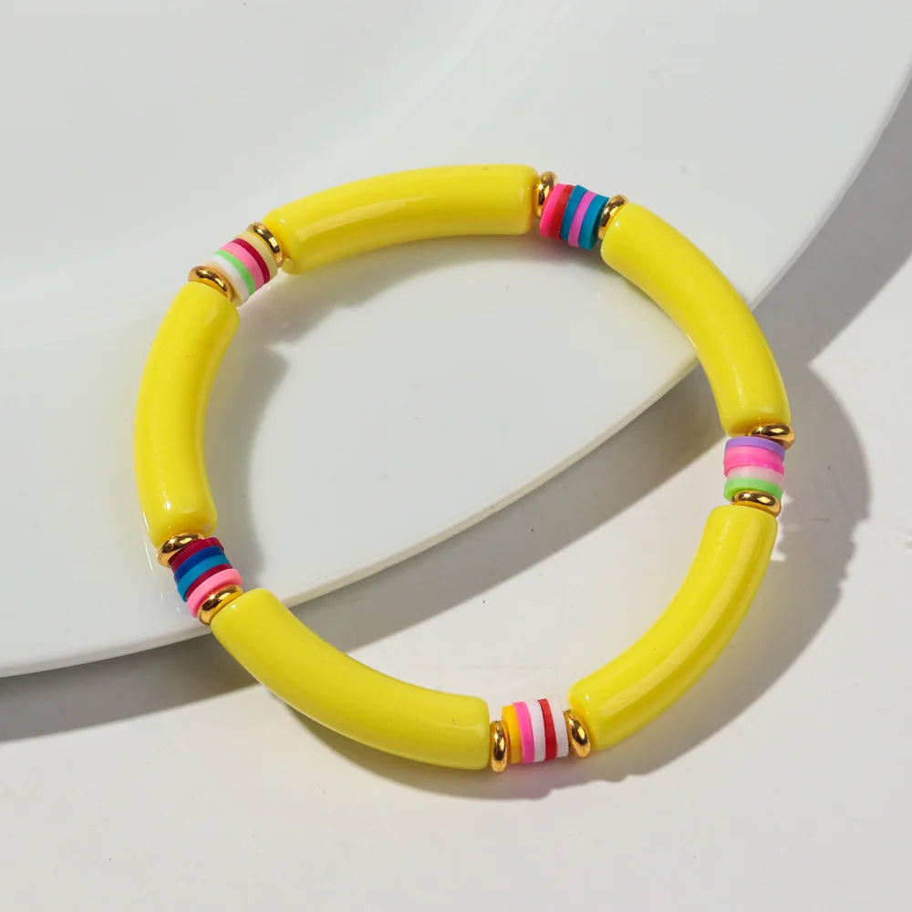 Tropical Twist Stretch Bracelet - 21 colors - Hello Baabs