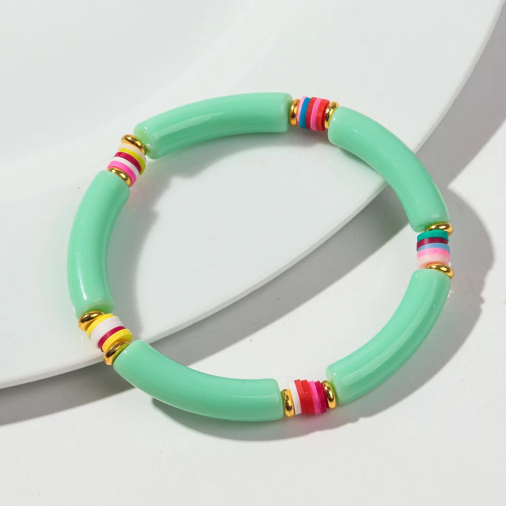 Tropical Twist Stretch Bracelet - 21 colors - Hello Baabs