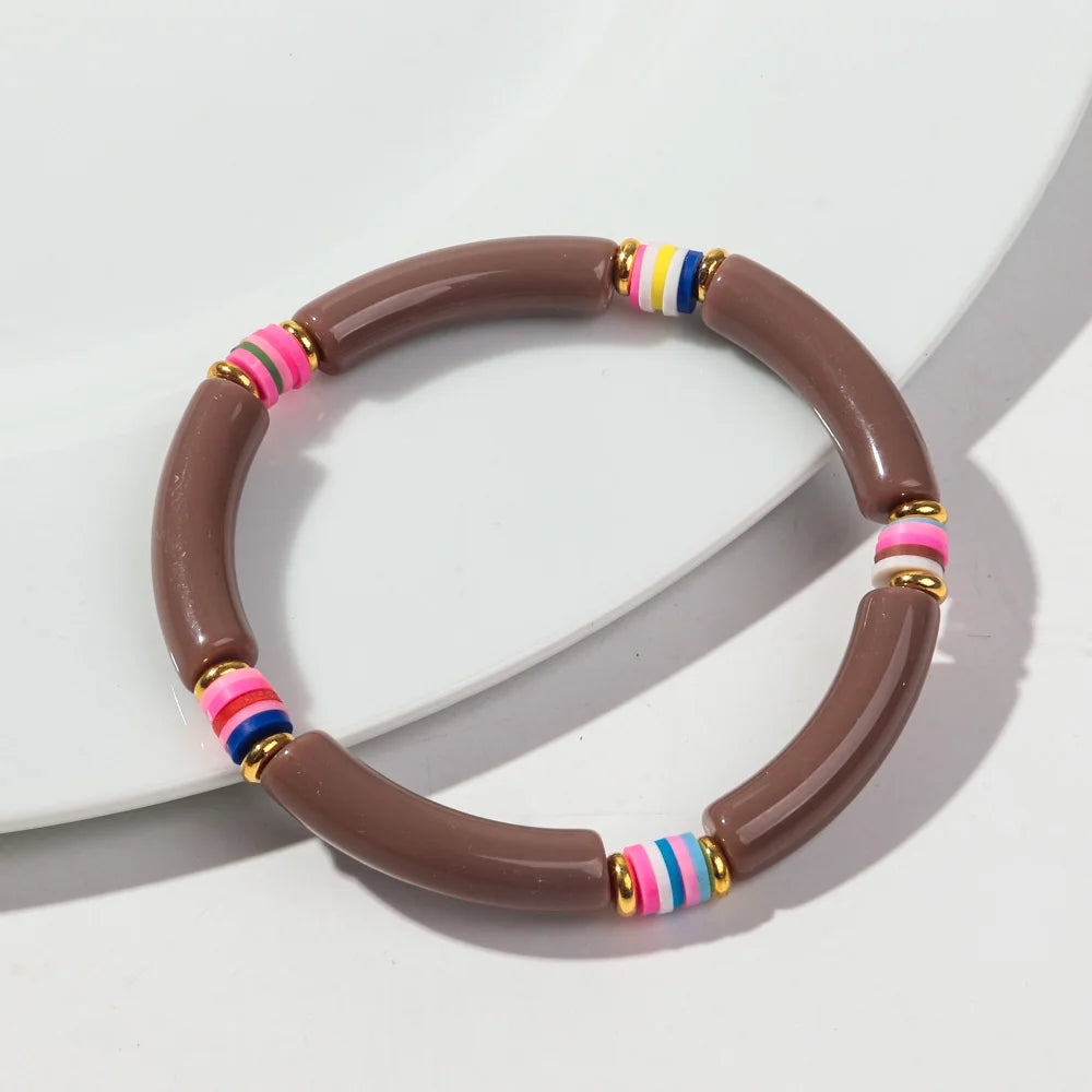 Tropical Twist Stretch Bracelet - 21 colors - Hello Baabs