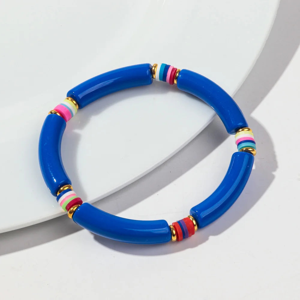 Tropical Twist Stretch Bracelet - 21 colors - Hello Baabs