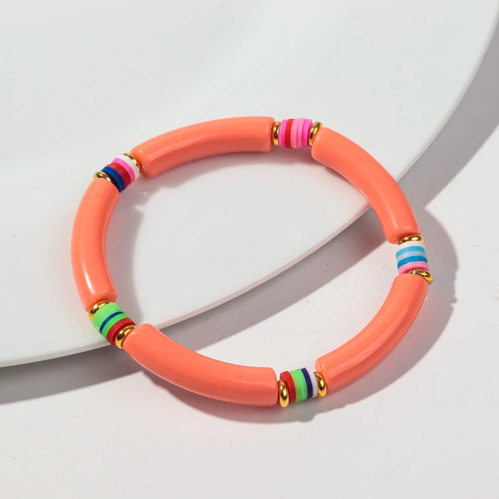 Tropical Twist Stretch Bracelet - 21 colors - Hello Baabs