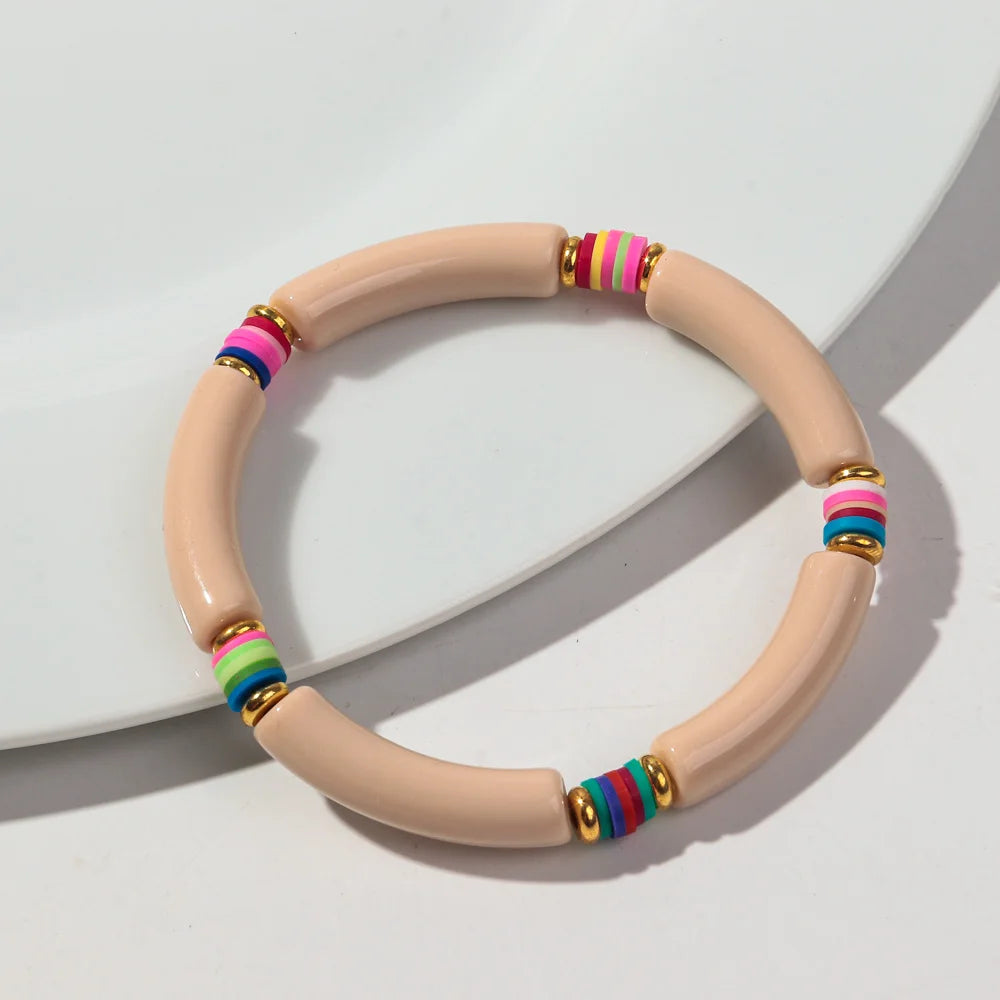 Tropical Twist Stretch Bracelet - 21 colors - Hello Baabs