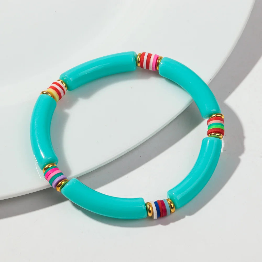 Tropical Twist Stretch Bracelet - 21 colors - Hello Baabs