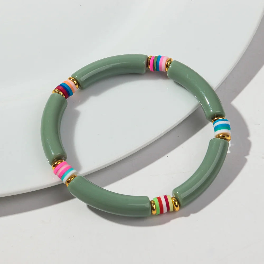 Tropical Twist Stretch Bracelet - 21 colors - Hello Baabs