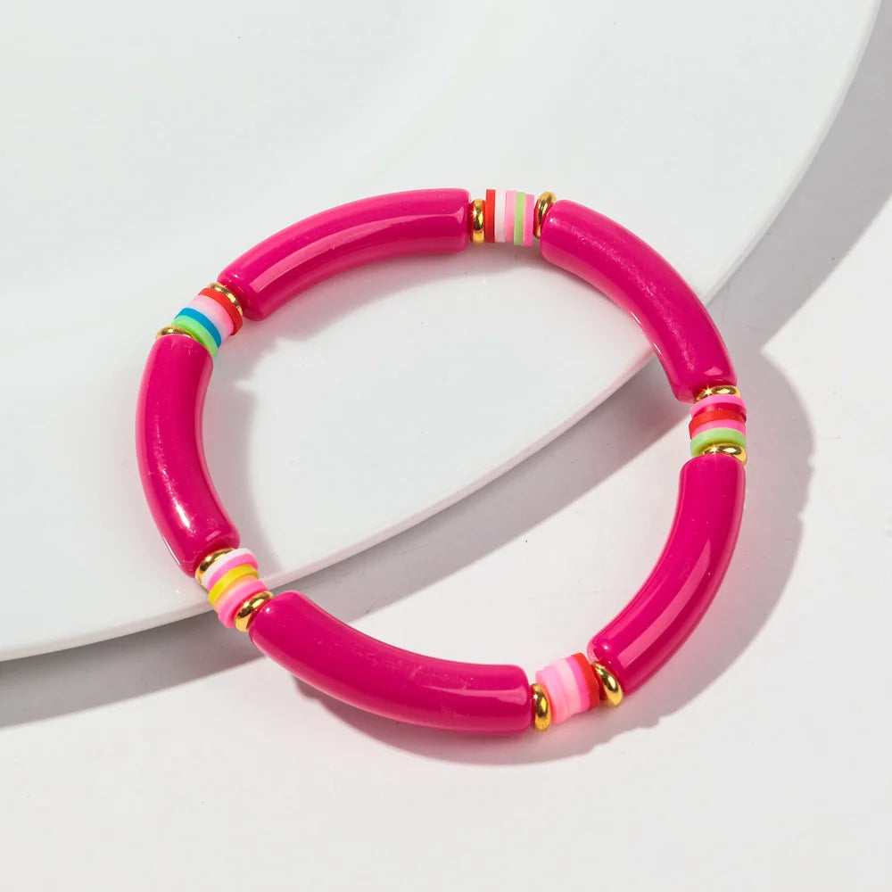 Tropical Twist Stretch Bracelet - 21 colors - Hello Baabs