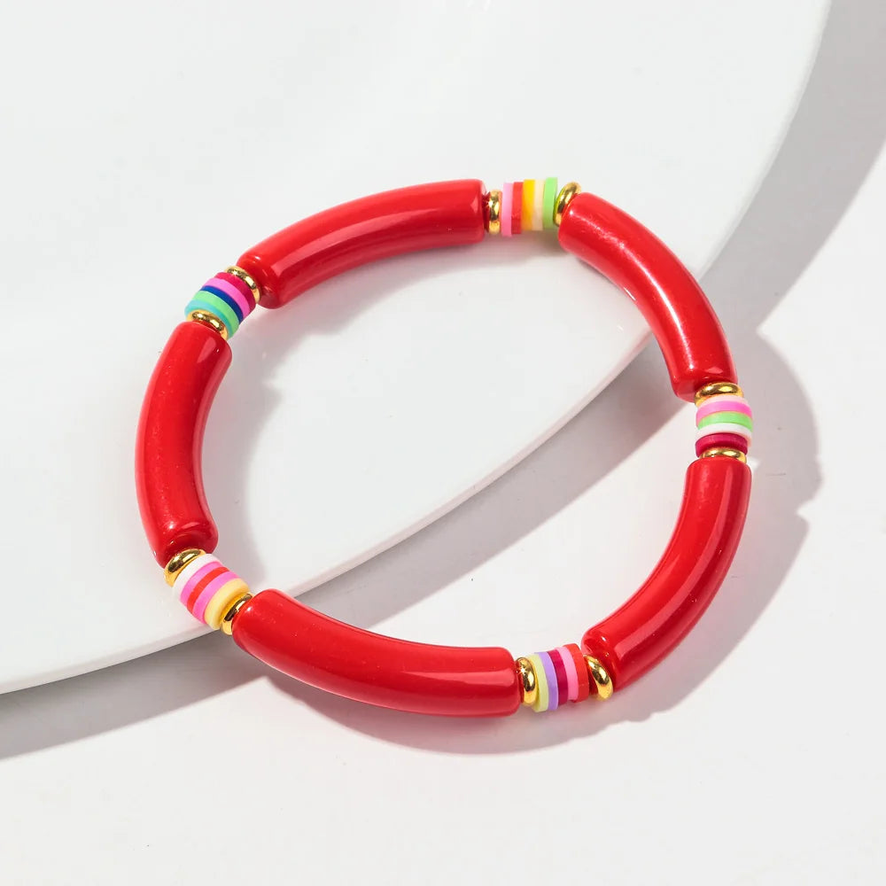 Tropical Twist Stretch Bracelet - 21 colors - Hello Baabs