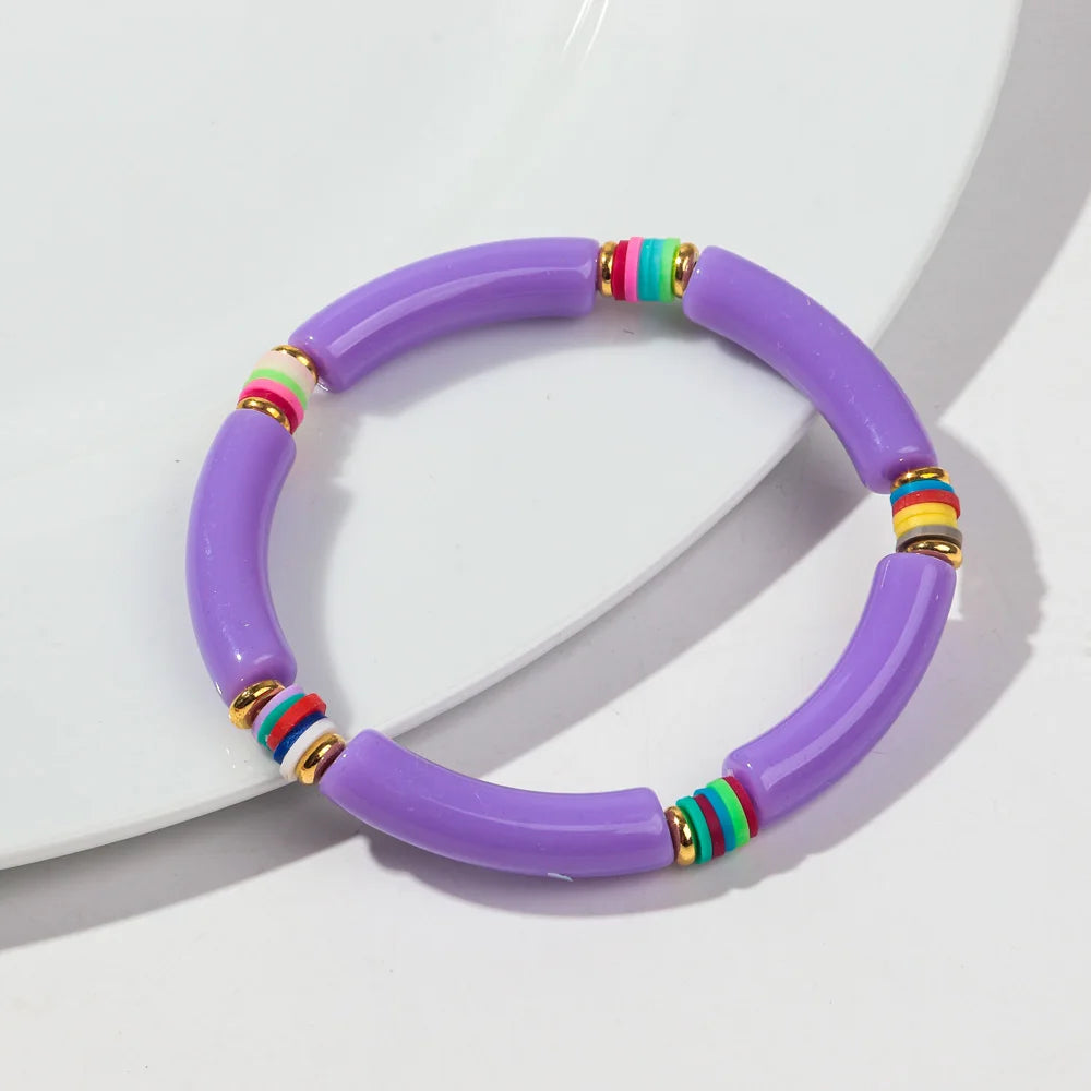 Tropical Twist Stretch Bracelet - 21 colors - Hello Baabs