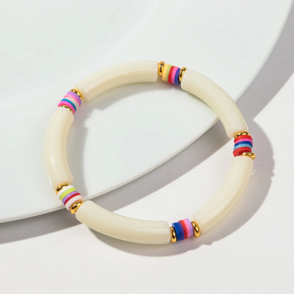Tropical Twist Stretch Bracelet - 21 colors - Hello Baabs