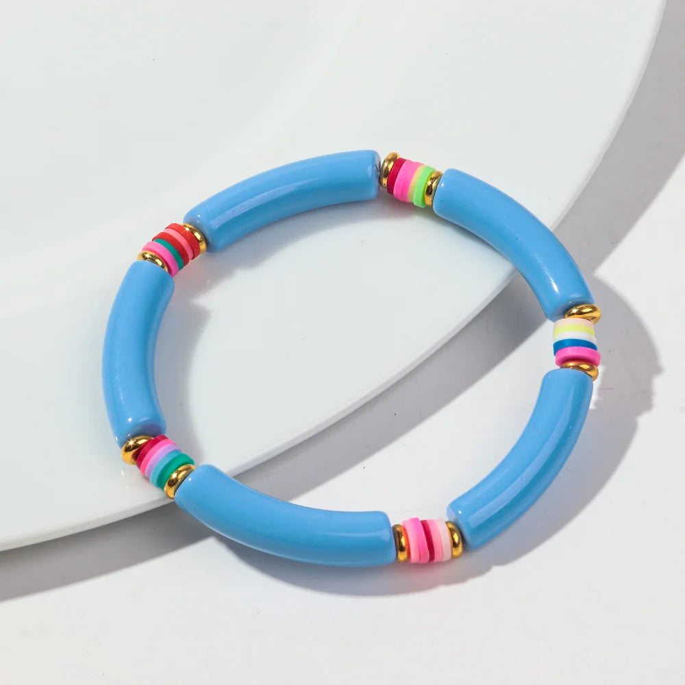 Tropical Twist Stretch Bracelet - 21 colors - Hello Baabs