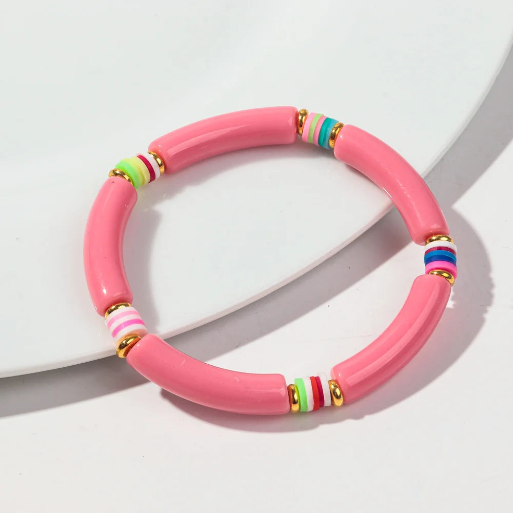 Tropical Twist Stretch Bracelet - 21 colors - Hello Baabs