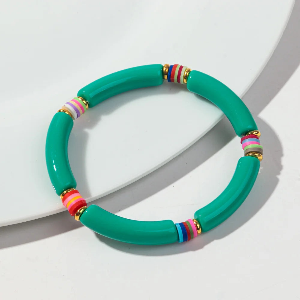 Tropical Twist Stretch Bracelet - 21 colors - Hello Baabs