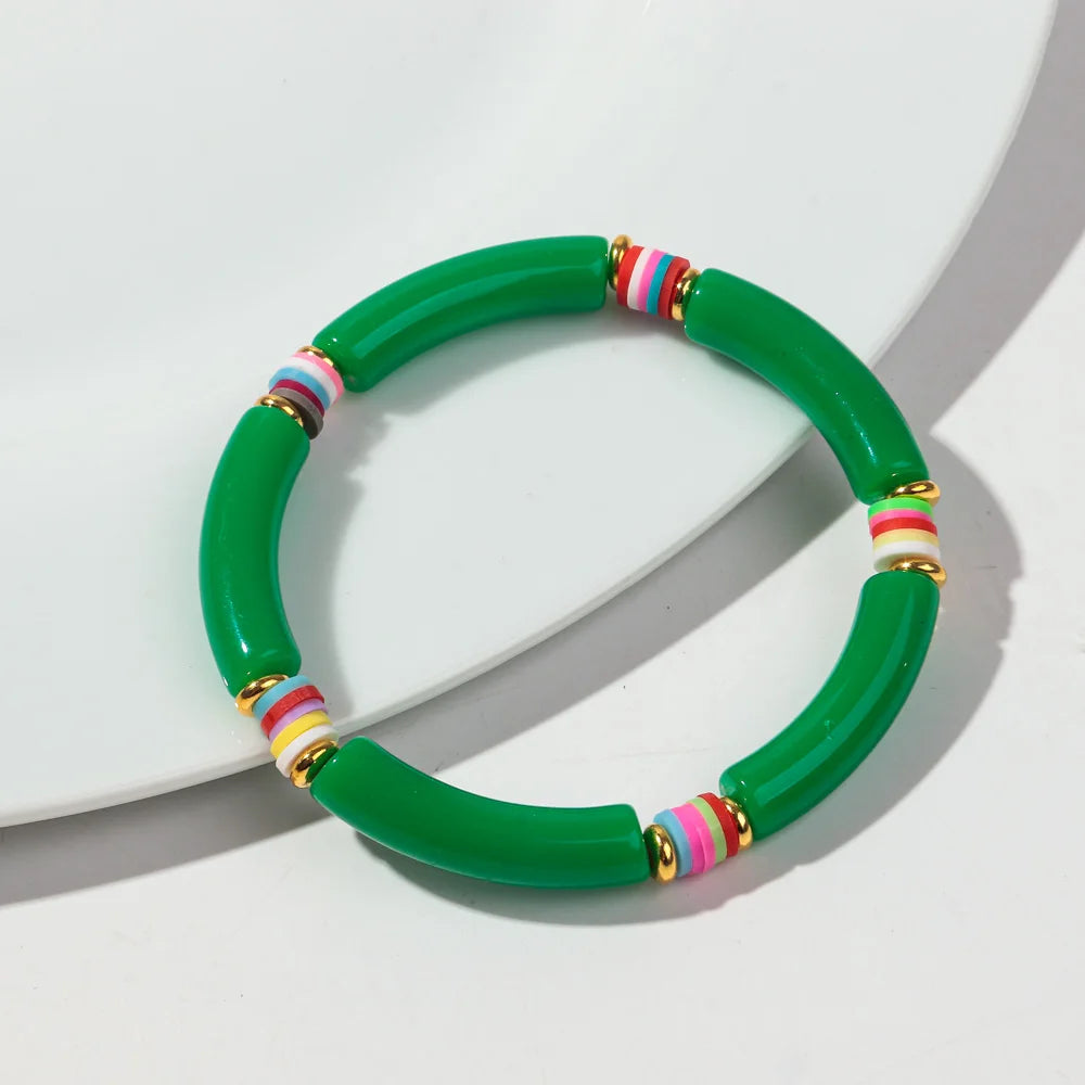 Tropical Twist Stretch Bracelet - 21 colors - Hello Baabs