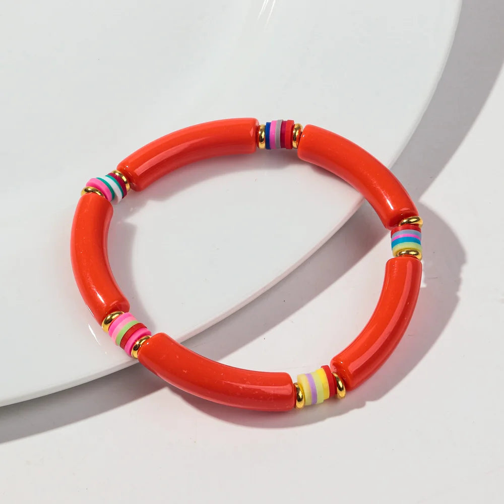 Tropical Twist Stretch Bracelet - 21 colors - Hello Baabs