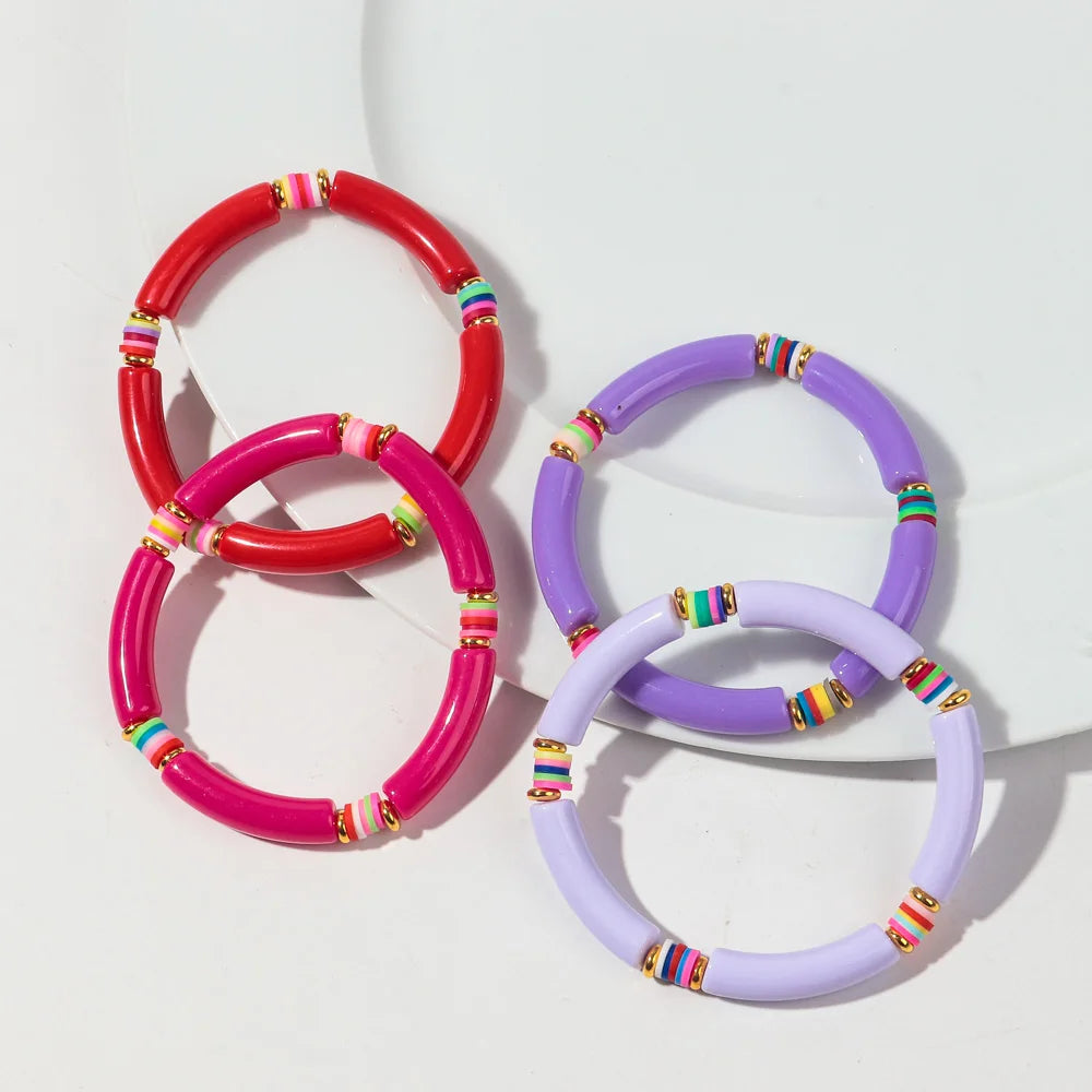 Tropical Twist Stretch Bracelet - 21 colors - Hello Baabs LLC 